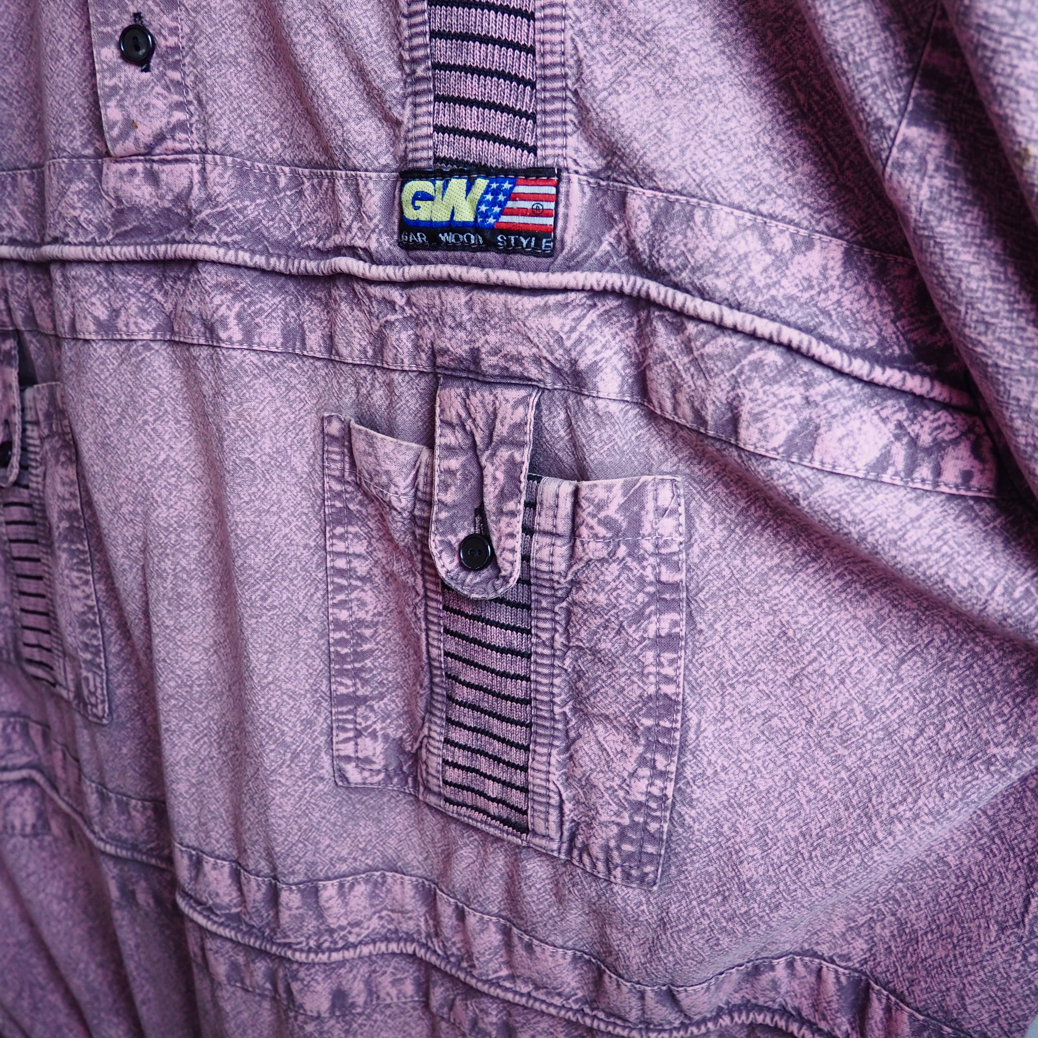 1990s Beautiful Thin pink staining vintage loose pull over shirt