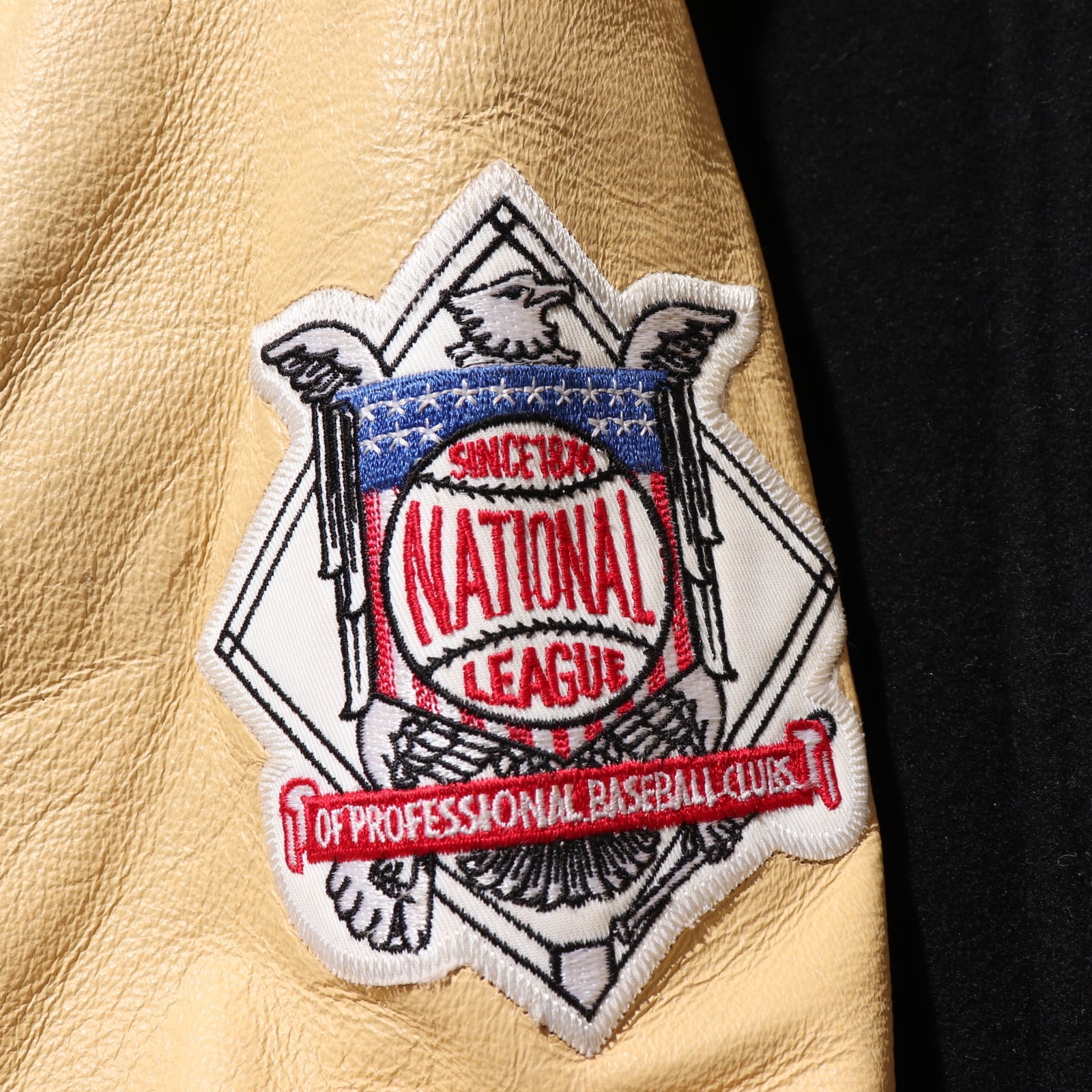 美品 L New York Mets Majestic 本革 カウレザー スタジャン MLB公式 