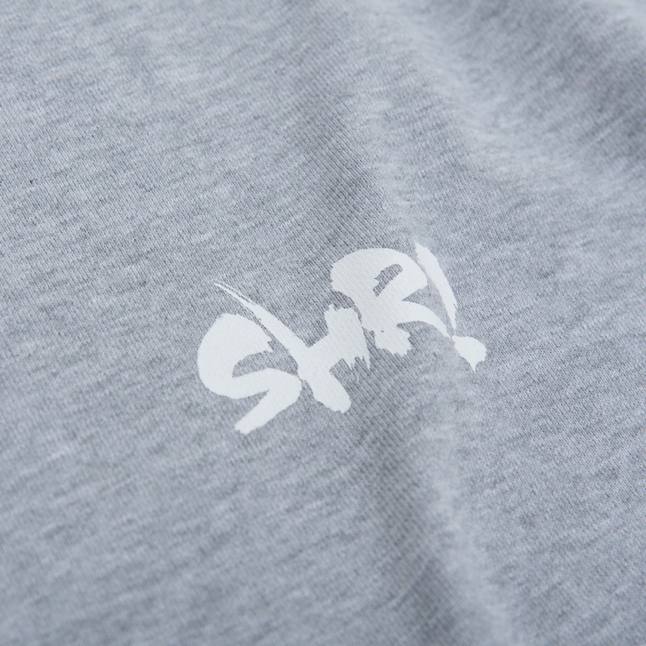 SHR! LOGO CREWNECK SWEATSHIRT (MIX GRAY/WHITE) | 裏パイルスウェットシャツ(ミックスグレー/ホワイト)