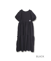【直営限定ITEM】パフスリーブティアードワンピース　CQ-48011H