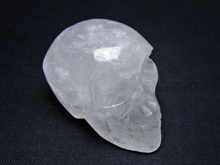 水晶 ドクロ スカル 置物 一点物 145-1788 | 天然石・パワーストーンの