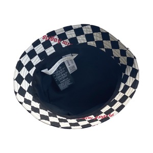 【Palm Angels】DAMIER BUCKET HAT  (BLACKRED)