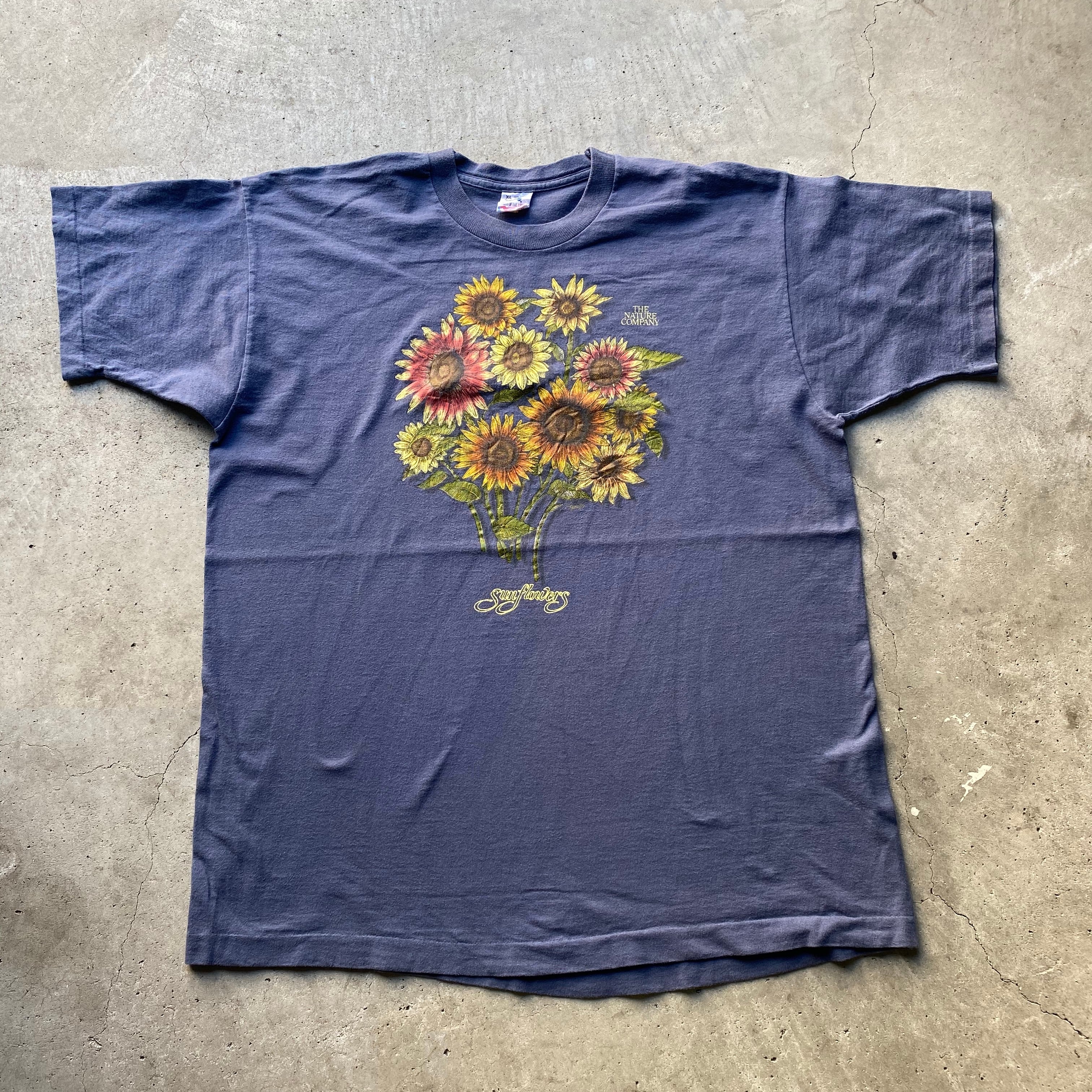 90年代 ひまわり 向日葵 プリントtシャツ ヴィンテージ メンズxl 古着 Tシャツ Cave 古着屋 公式 古着通販サイト