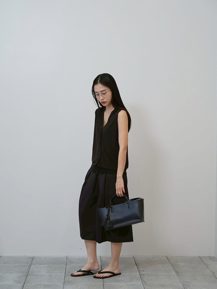 TODAYFUL Tencelsilk Knit Vest テンセルシルクニットベスト Dark