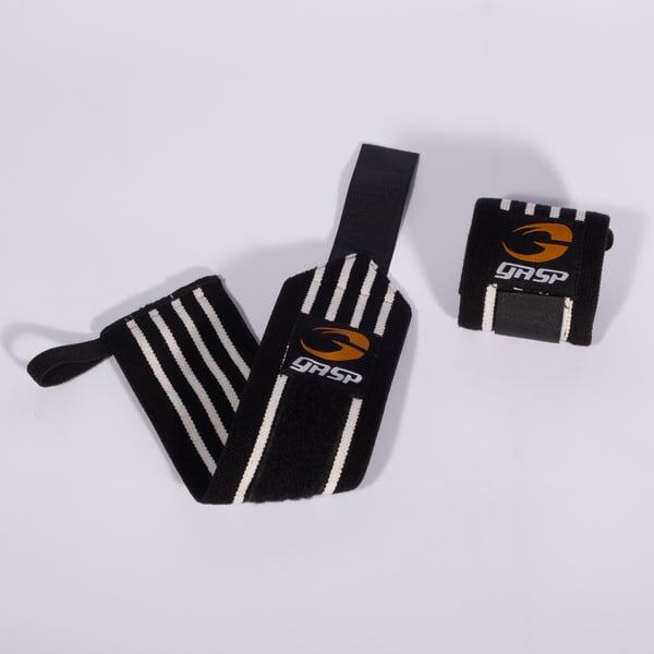 受注輸入】 Hardcore Wrist Wraps Black/Grey | Fitness Gear Online
