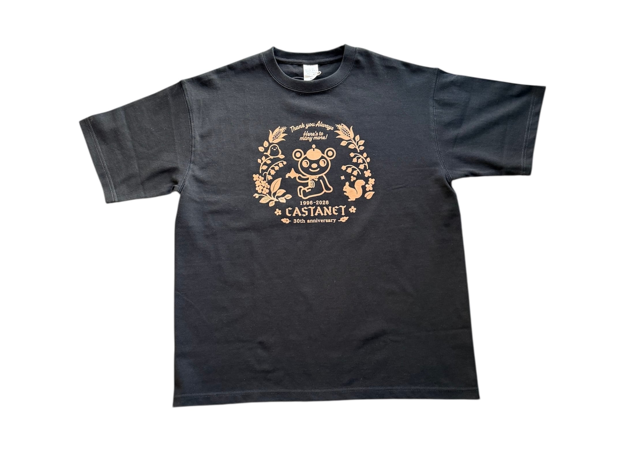 30th アニバーサリー USA製 Tシャツ TEE ブラック Lサイズ 30th Anniversary 』ビッグシルエットTシャツ（9.1オンス） | カスタ
