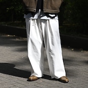 SAYATOMO / 2-Tack Cutoff Wide Denim Pants