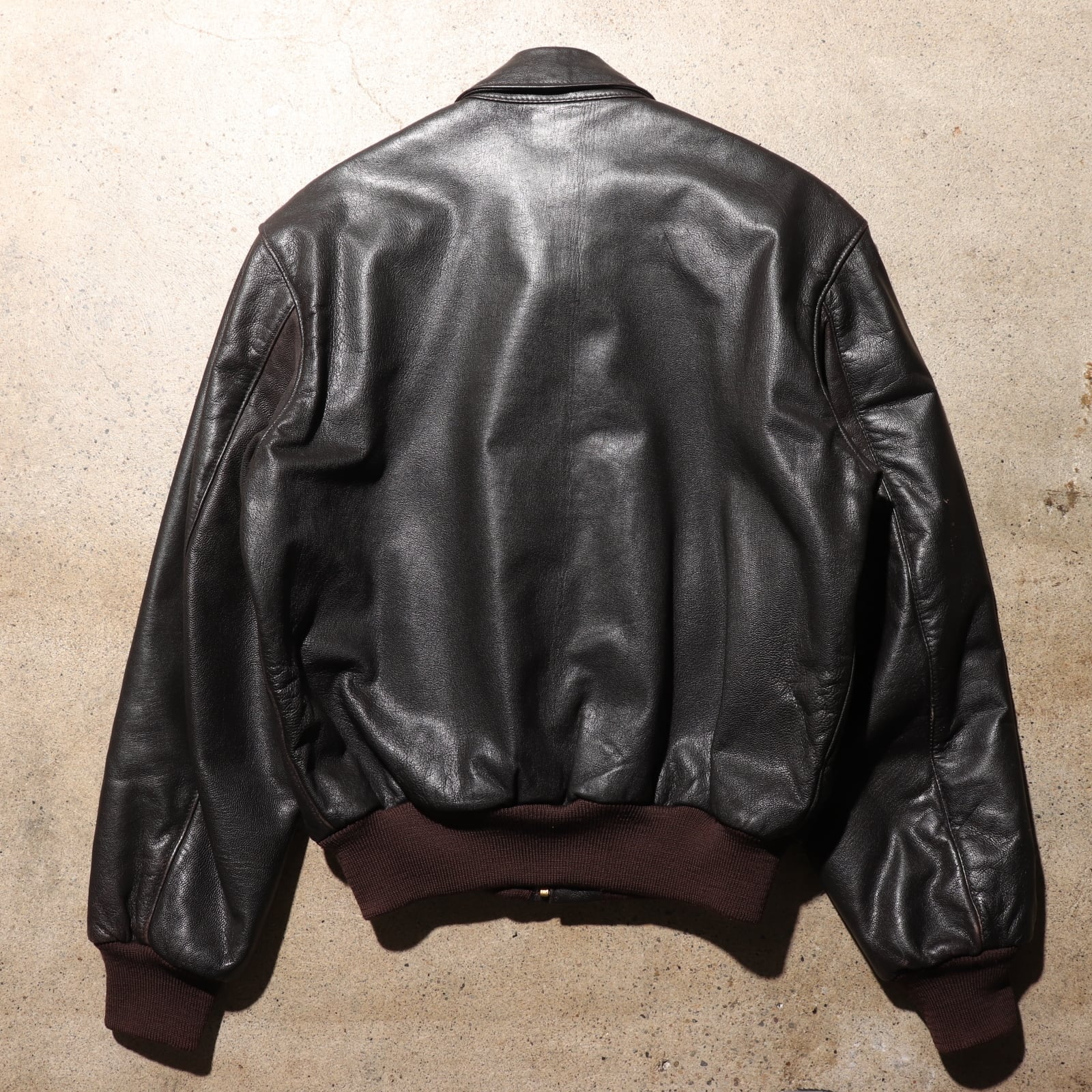 美品 M USA エルエルビーン A-2 レザージャケット L.L.Bean フライング 