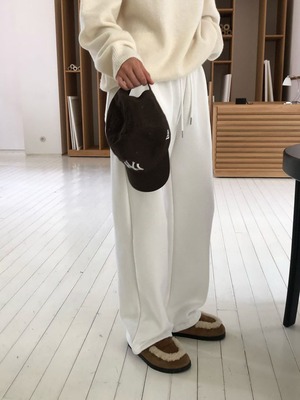 [VERVEINE] soft string brushed pants / 4color