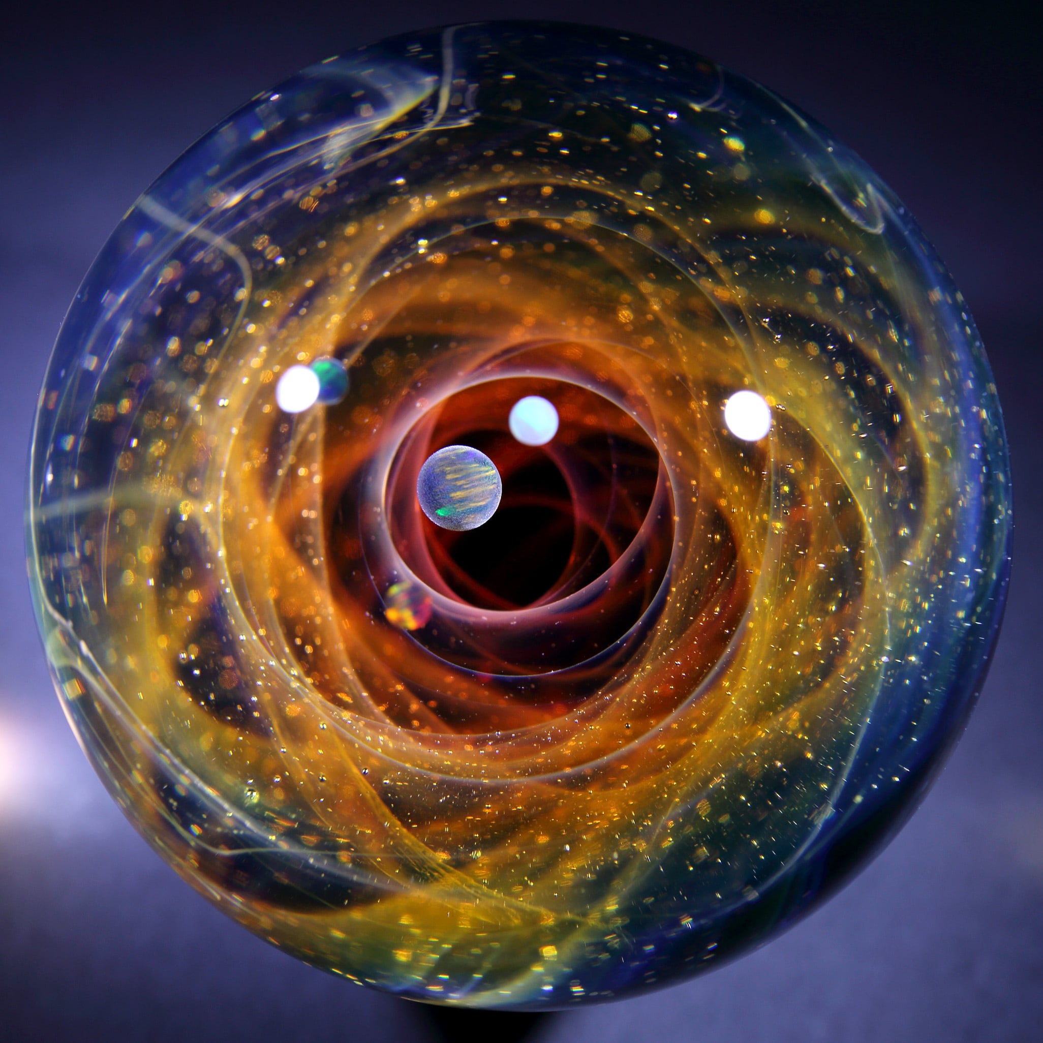 61mm Galaxy Glass Marble 宇宙ガラスマーブル - オブジェ no.M282