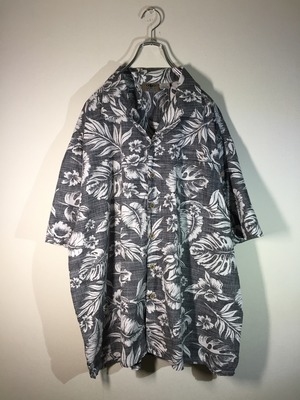 総柄 オープンカラーアロハシャツ 