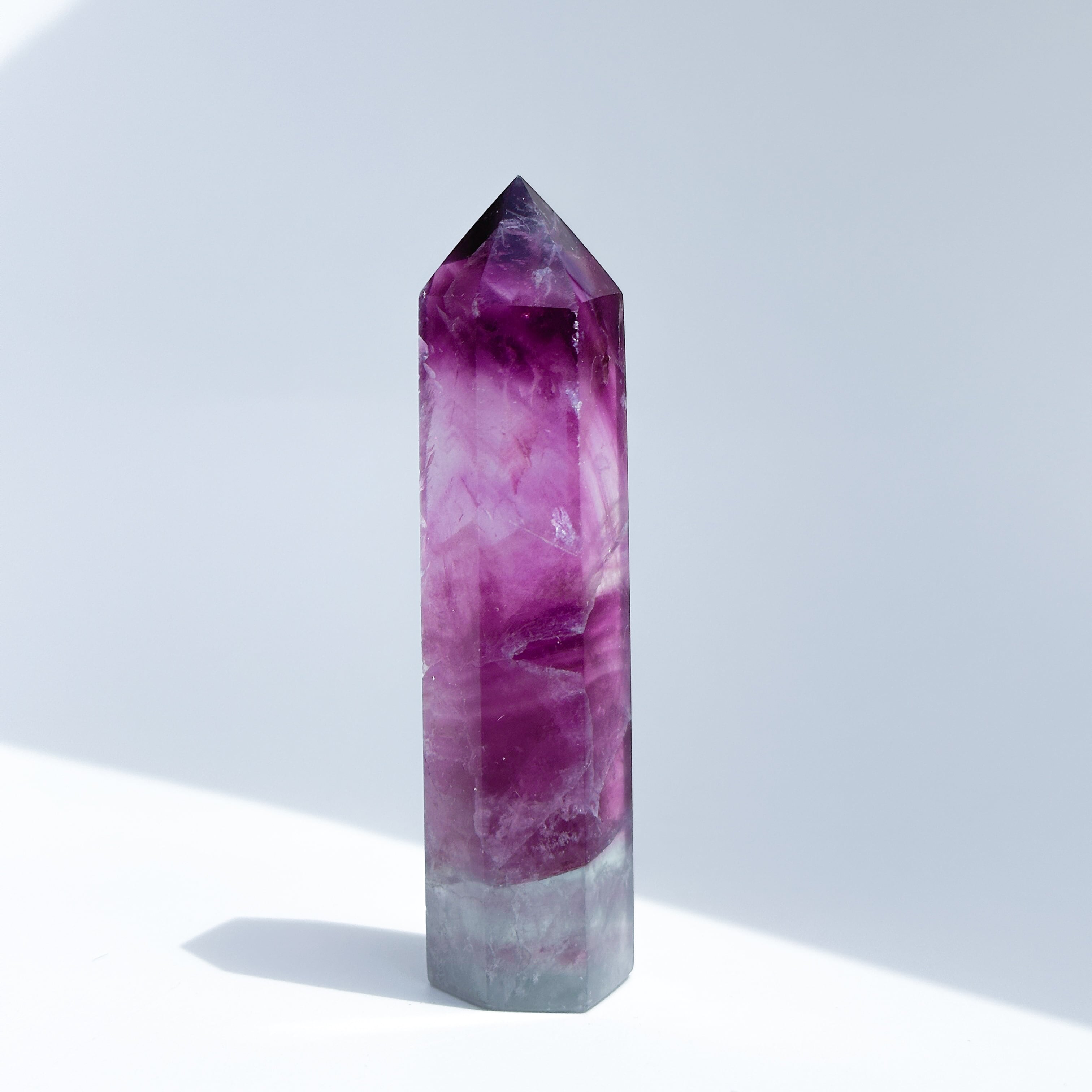 大型 天然石 レインボーフローライト タワー高さ約15センチ レインボーフローライト タワー22◇ Rainbow Fluorite ◇天然石・鉱物