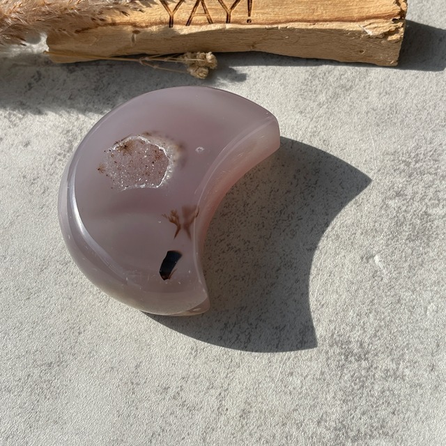 『ブラジル産 デンドリティックアゲート ムーン』｜景色のようなデンドリ模様の瑪瑙