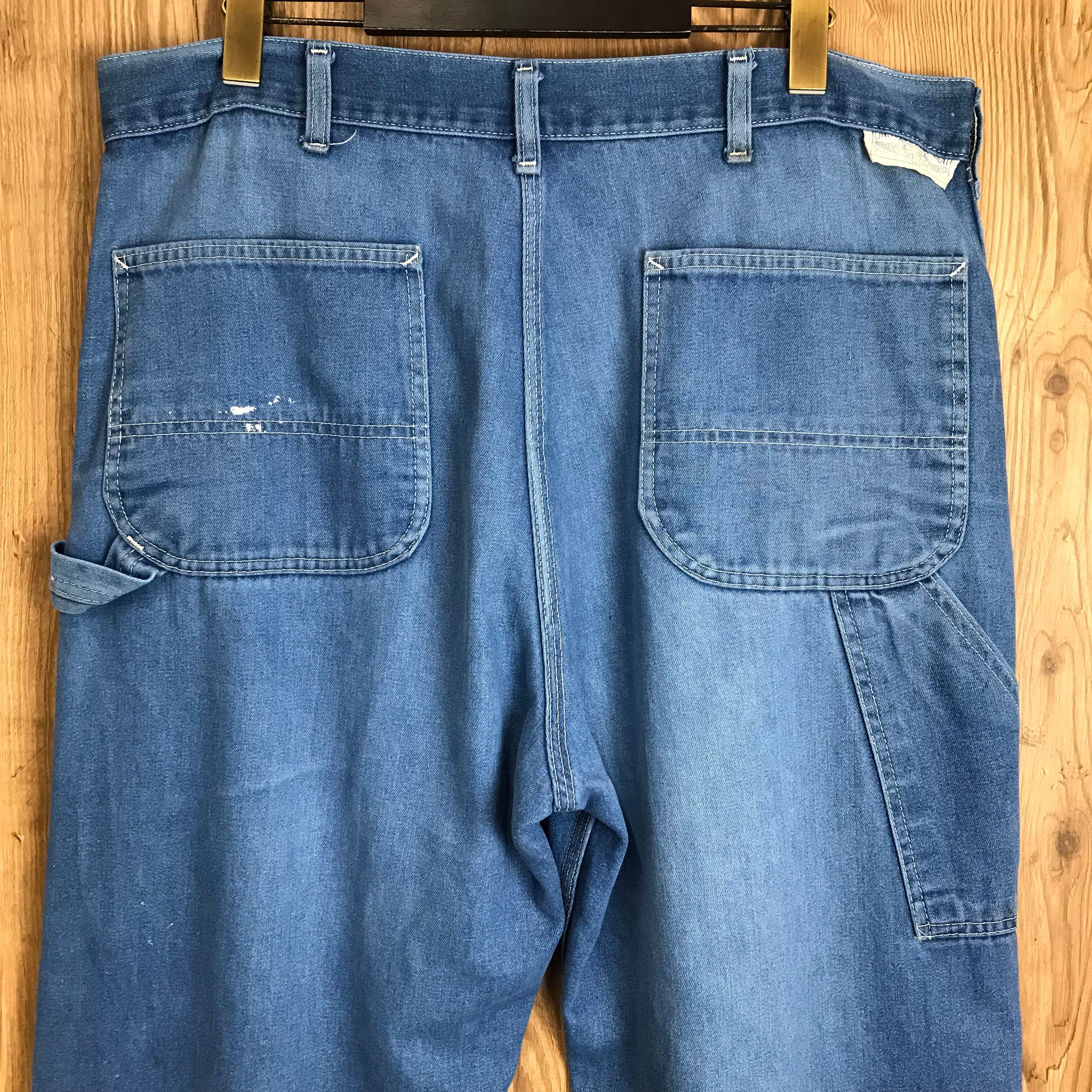 70s SEARS シアーズ デニム ペインターパンツ サイズ メンズ XL 70s SEARS シアーズ デニム ペインターパンツ サイズ メンズ XL