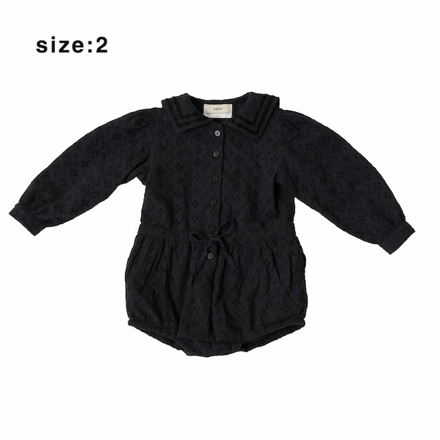 【KIDS】lace lily sailor rompers/size2