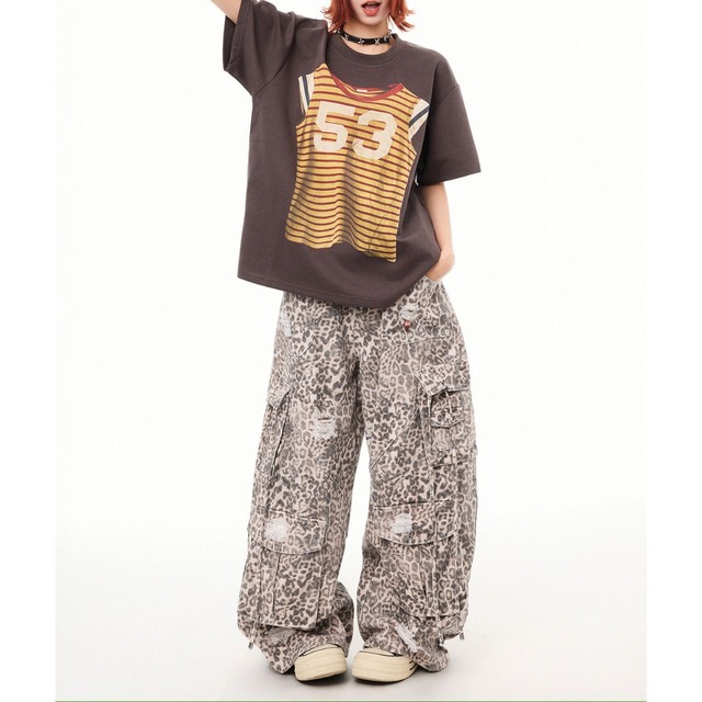 スポーツミックストップスグラフィックTシャツ 3col R02435