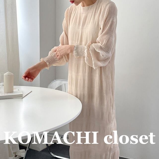 【送料無料】 シフォンワンピース ミモレ丈ワンピース ラウンドネック 長袖 Iライン 韓国 レディース オルチャン ロング丈 ルーズ 透け感 大人カジュアル 萌え袖 ぽわん袖 パフスリーブ リゾート ゆるサイズ 夏 海 プール 春 重ね着 シンプル ナチュラル 薄手 黒 オフィス ビジネス 通勤 OL オフホワイト 白 ブラック フリーサイズ 涼しい 楽ちん 上品 大人スタイル 体型カバー 大人可愛い 10代 20代 30代 40代 50代 ゆったり 女性用 デート 公園 ママ