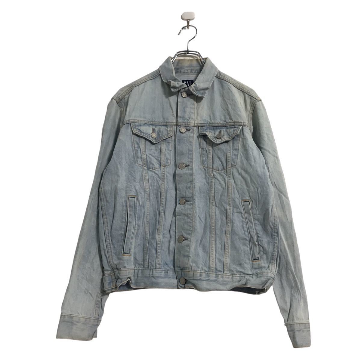 SALE/ GAP ギャップ デニムジャケット アメカジ ライトブルー (レディース XL)   N9671