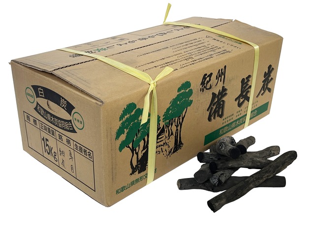 紀州備長炭 馬目細丸 15kg