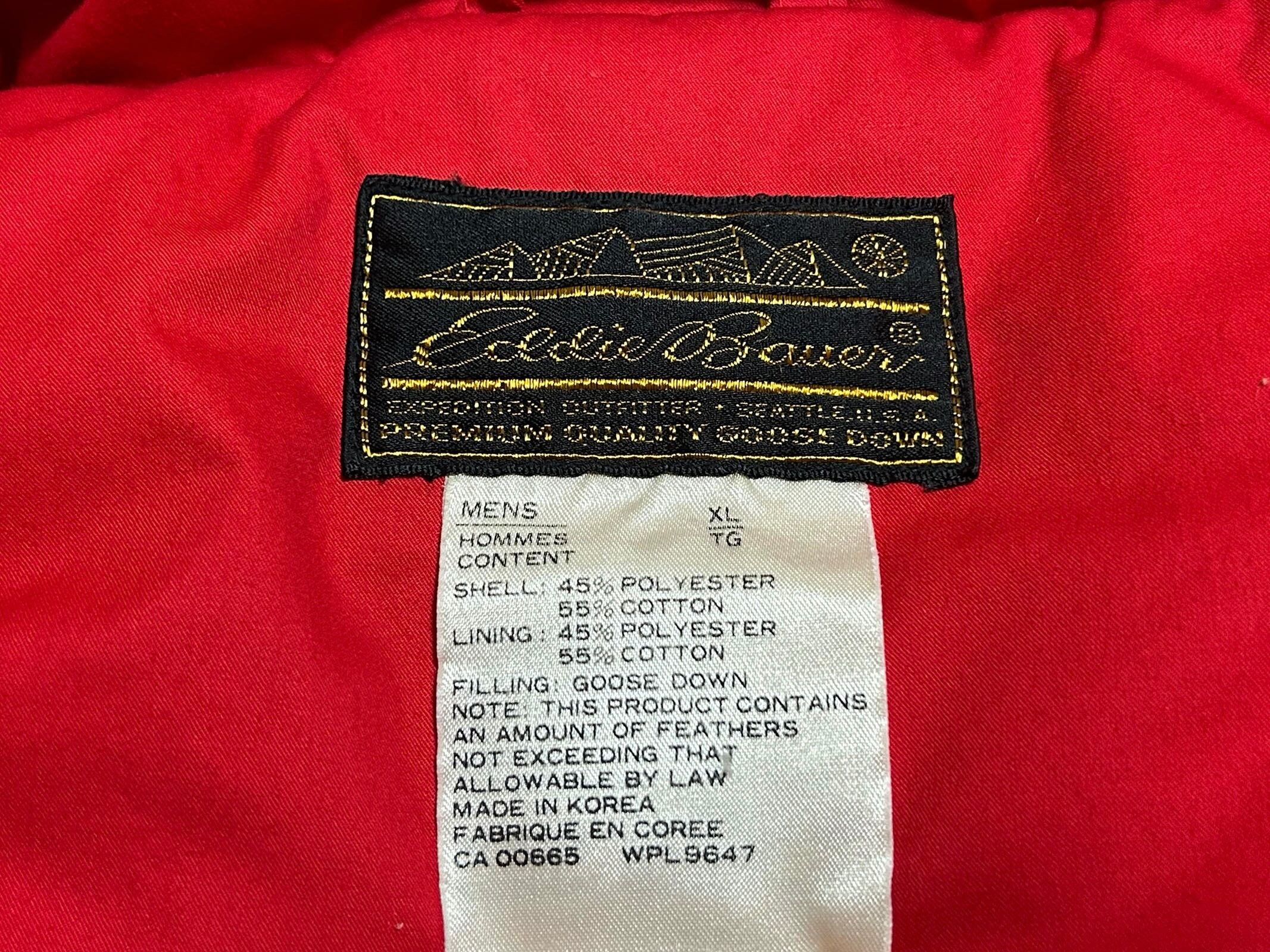 80s EDDIE BAUER エディーバウアー 黒タグ フィッシング ダウンベスト