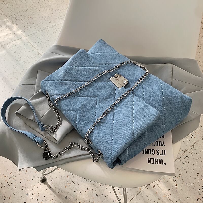 サマーチェーン 夏物 スクウェア メッセンジャーバッグ 手作りハンドバック35455883837