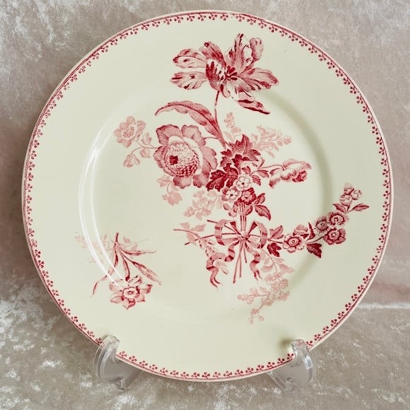 美品＊レア＊フランスアンティーク＊Salins＊Rivoli フランス アンティークプレート SALINS RIVOLI [i041] | shanachie