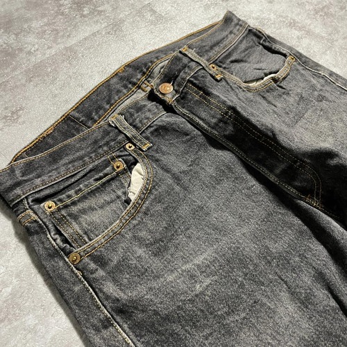 【W34 L34】 メキシコ製 usa levi's 先染ブラック 501xx 詳細写真8