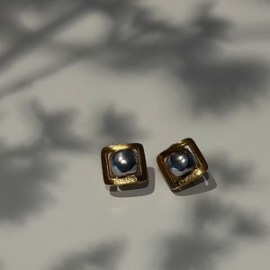Old "CHANEL" square earrings
