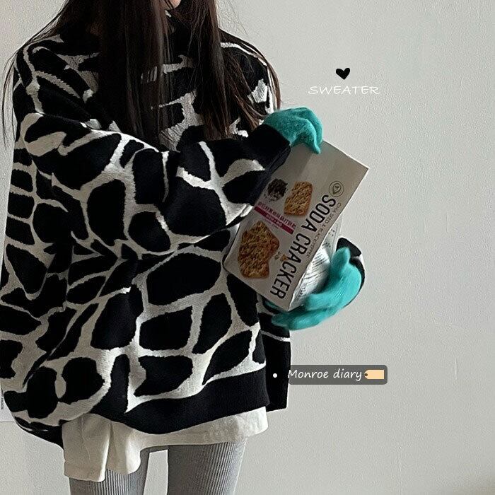 スタイルルーズセーター ジャケット オータムウィンターコート ロング 秋物 冬物 モンロー2602327278