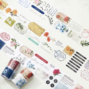 WT31 The Washi Tape Shop x Shachihata【Season's Symphony】マスキングテープ / PETテープ