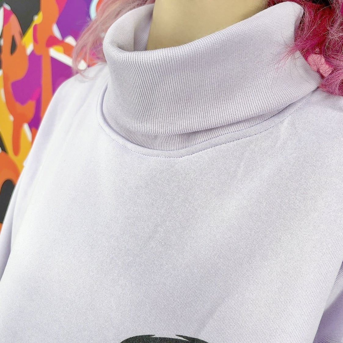 防寒FACE FLEECE HIGH-NECK TOPS 【LAVENDER】 | NIER CLOTHING