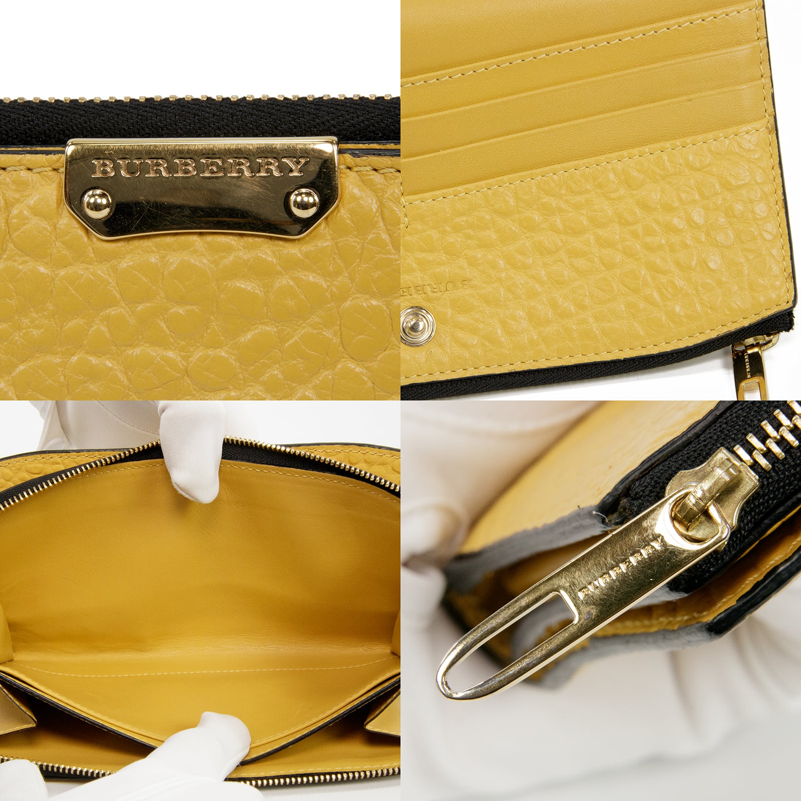 本物・送料無料・極美品】Burberry・バーバリー・長財布・ラウンド