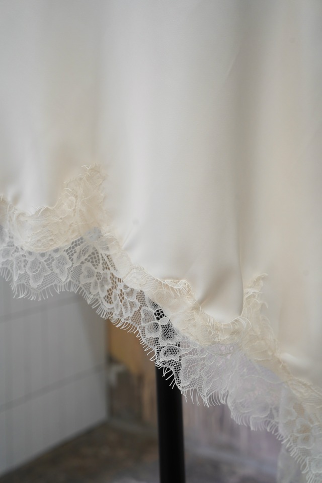 SATEN ASYME SKIRT