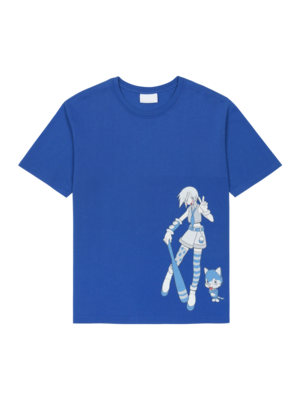 [SAN SAN GEAR] SAN SAN X YUMINHA TRAINER T-SHIRT BLUE 正規品 韓国ブランド 韓国通販 韓国代行 韓国ファッション sansan san san sansangear サンサンギア