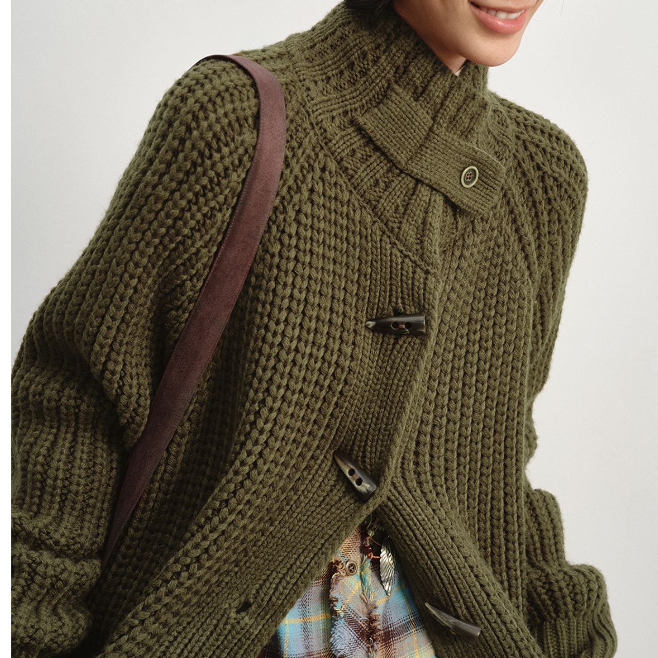 Chunky Knit Oversized Cardigan T3765