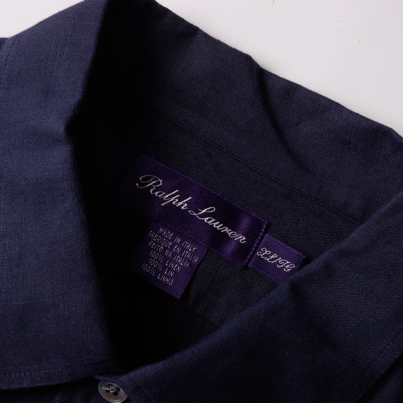 定価10万】Ralph Lauren Purple Label special linen shirt made in