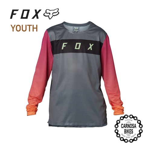 【FOX】YOUTH FLEXAIR LS JERSEY [ユース フレックスエアーLSジャージ] Pewter 2023