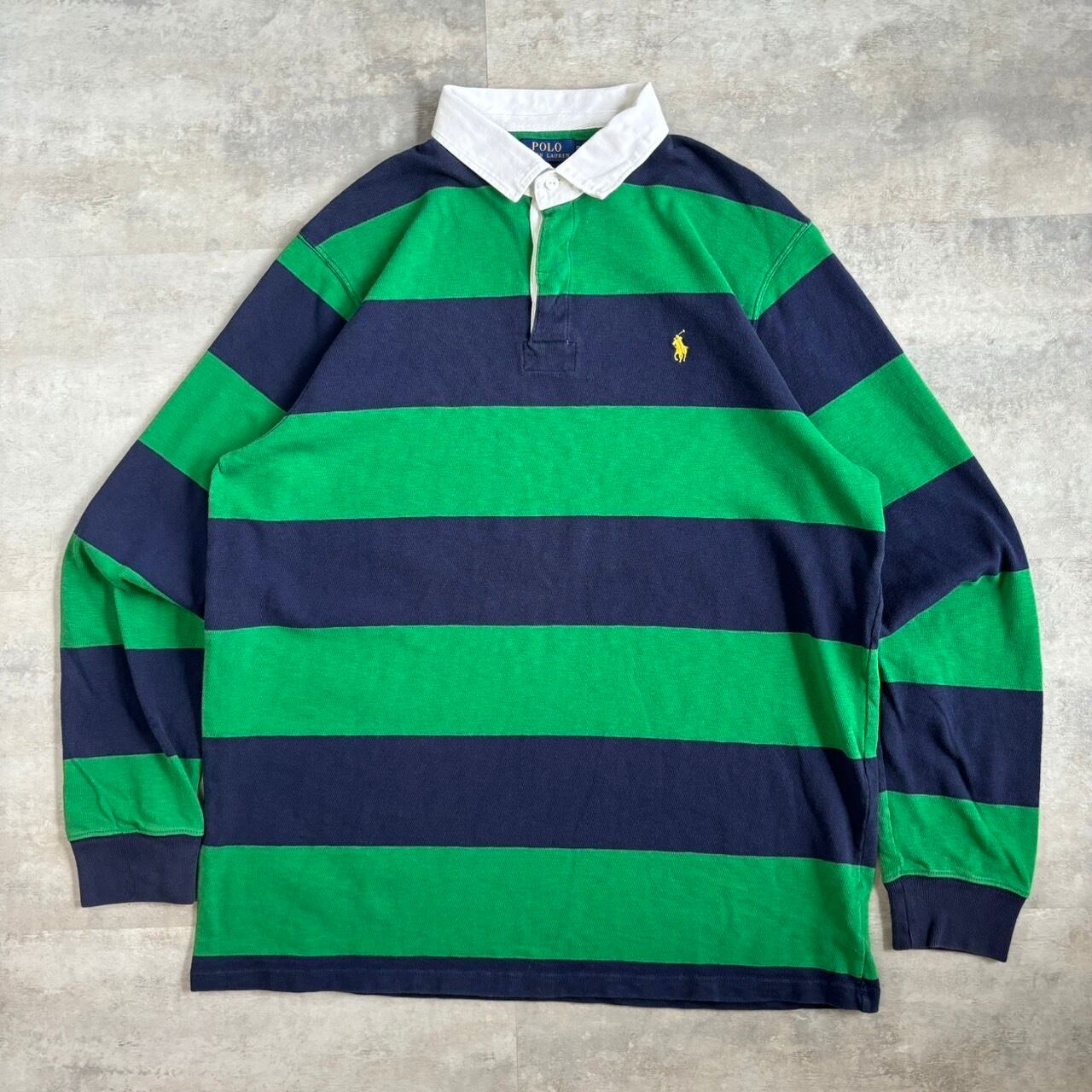 ポロラルフローレン ラガーシャツ ボーダー 人気色 XL No.1359