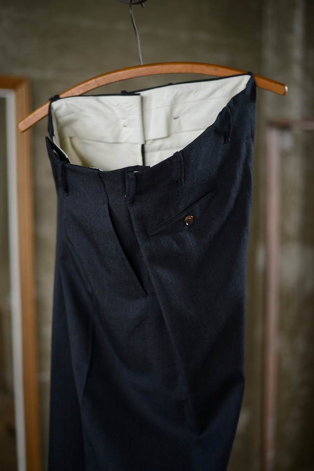 NICENESS / T.DICKENS WOOL CAVALRY TWILL RESIZED TROUSERS