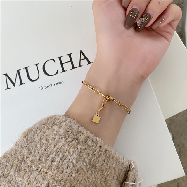 316L Gold chain bracelet. *BR003
