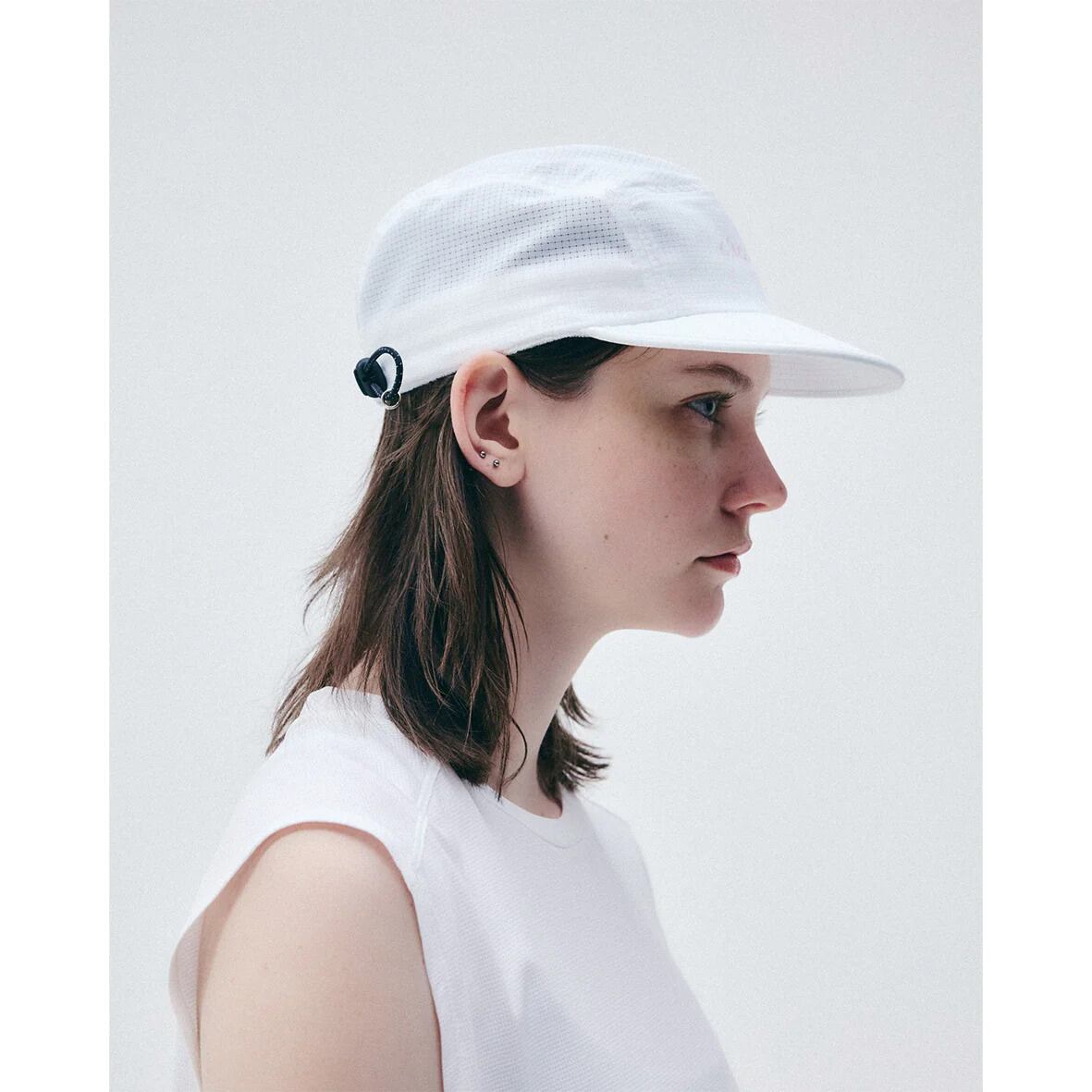 charbon / FIVE PANEL CAP (White) | 道がまっすぐ