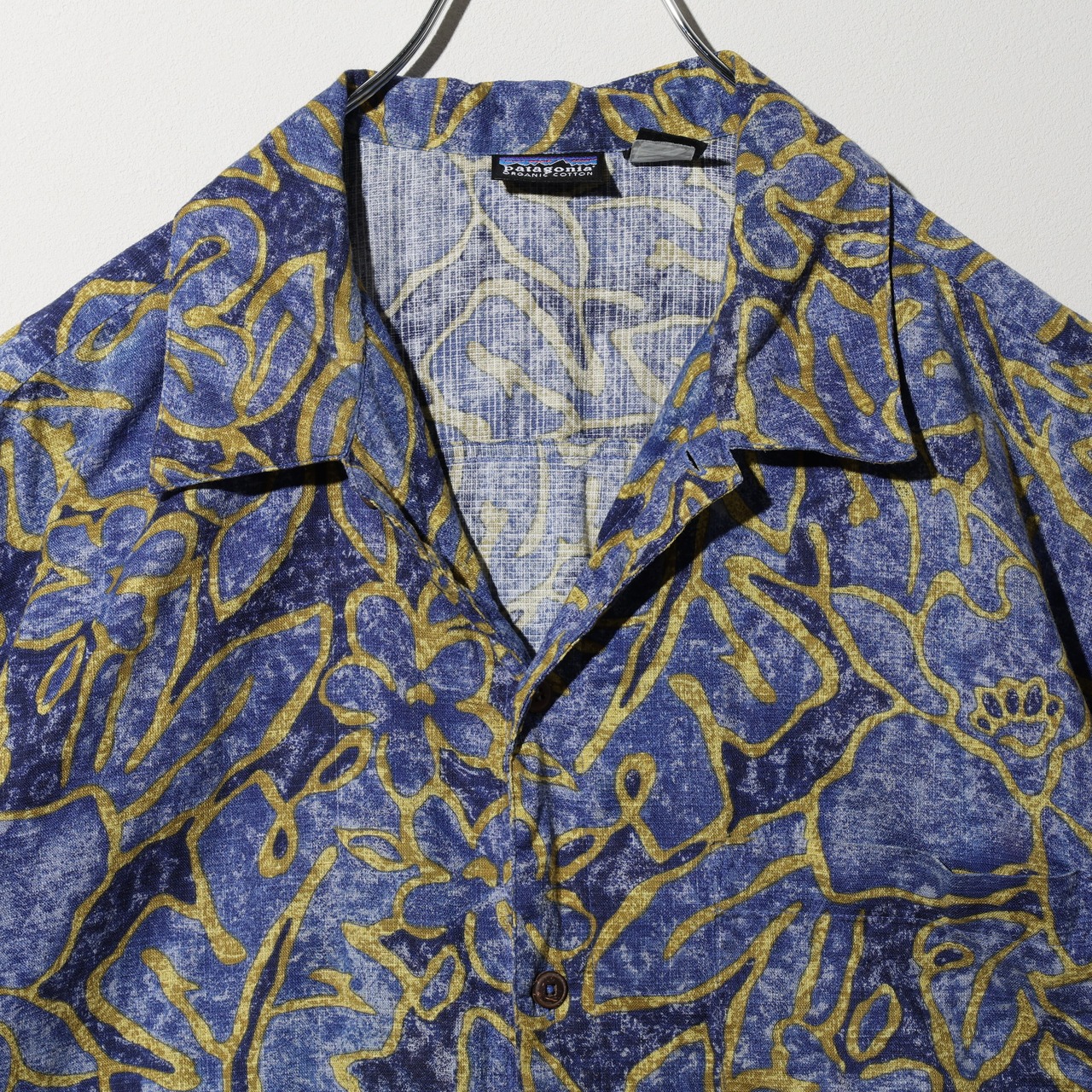 M 00年 Flora: True Blue A/C Shirt Patagonia ACシャツ パタゴニア 花柄