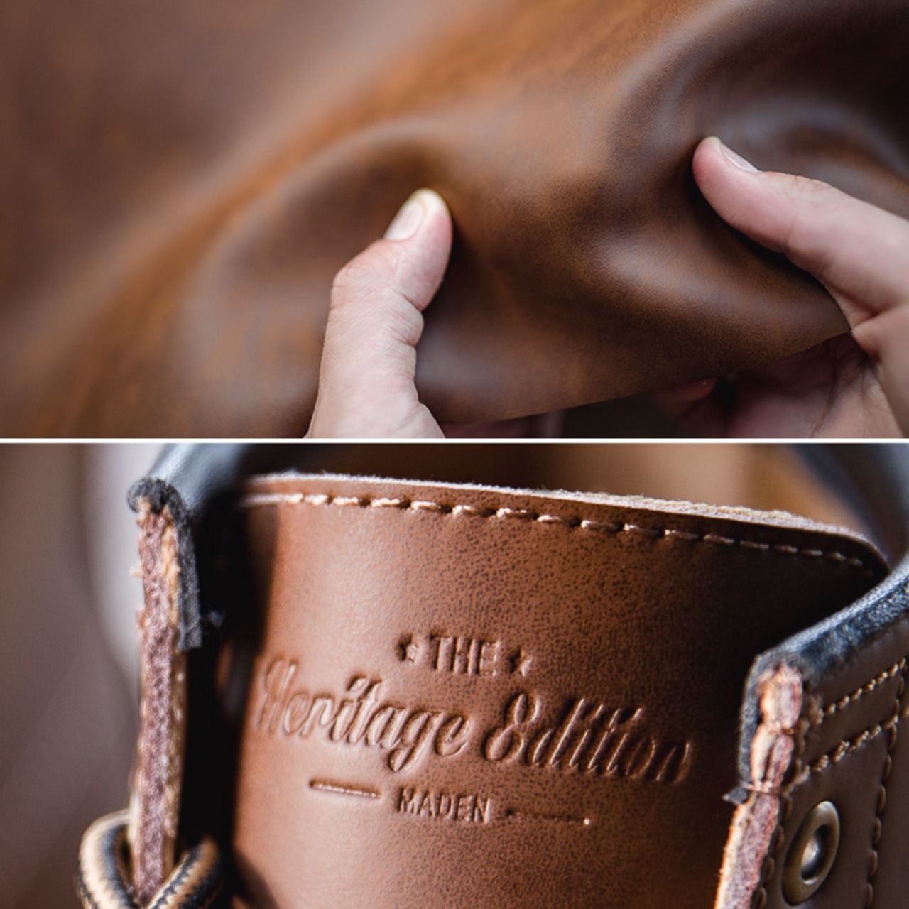 Brown Split Leather Boots / ブラウン スプリット レザー ブーツ