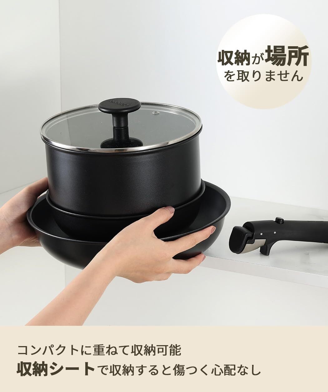 CAROTE カローテ フライパン セット 12点 IH？ガス火対応 PFOAなどの