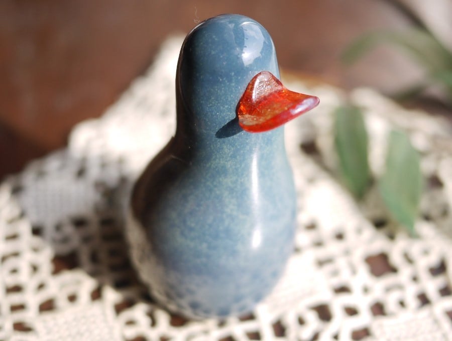 青い鳥 ガラスバード ARCTIC フィンランド 北欧工芸デザイン