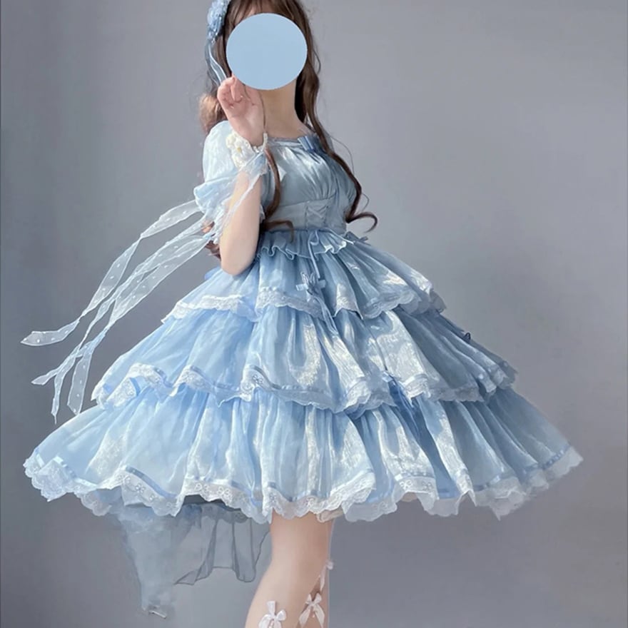 ゴスロリ通販 With U ファッション ワンピース レース 蝶 バタフライ