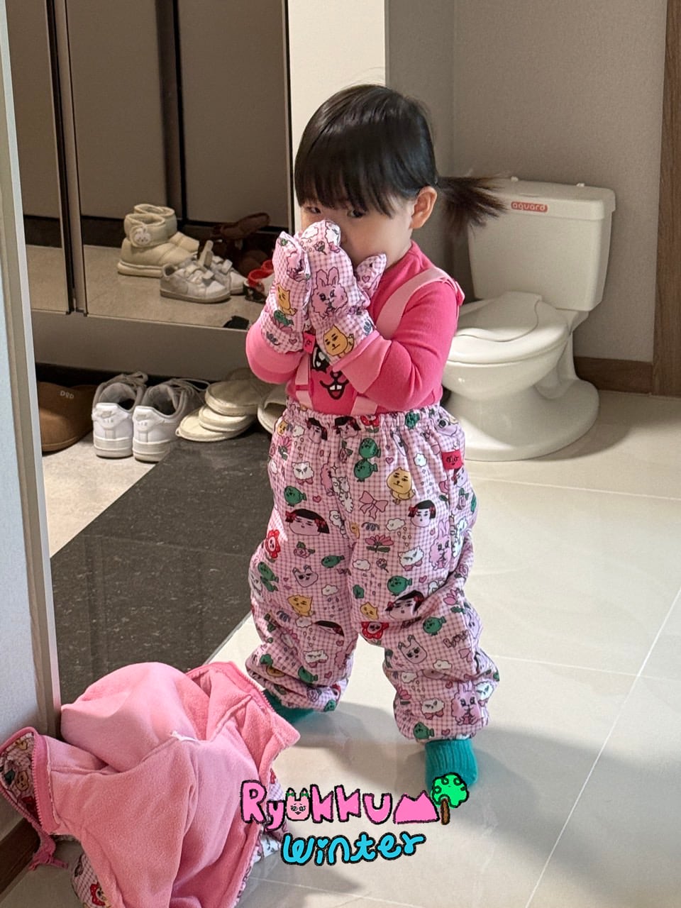 ソリセット（PINK/Sサイズのみ） | RYOKKUMi.りょくみ/韓国子供服
