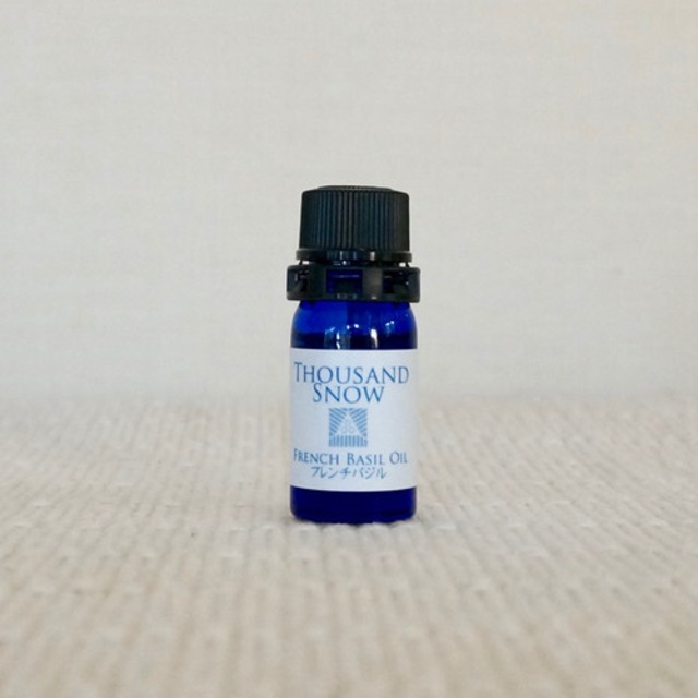 ヒマラヤ精油　フレンチバジル/FRENCH BASIL OIL 無肥料無農薬 【Thousand snow】