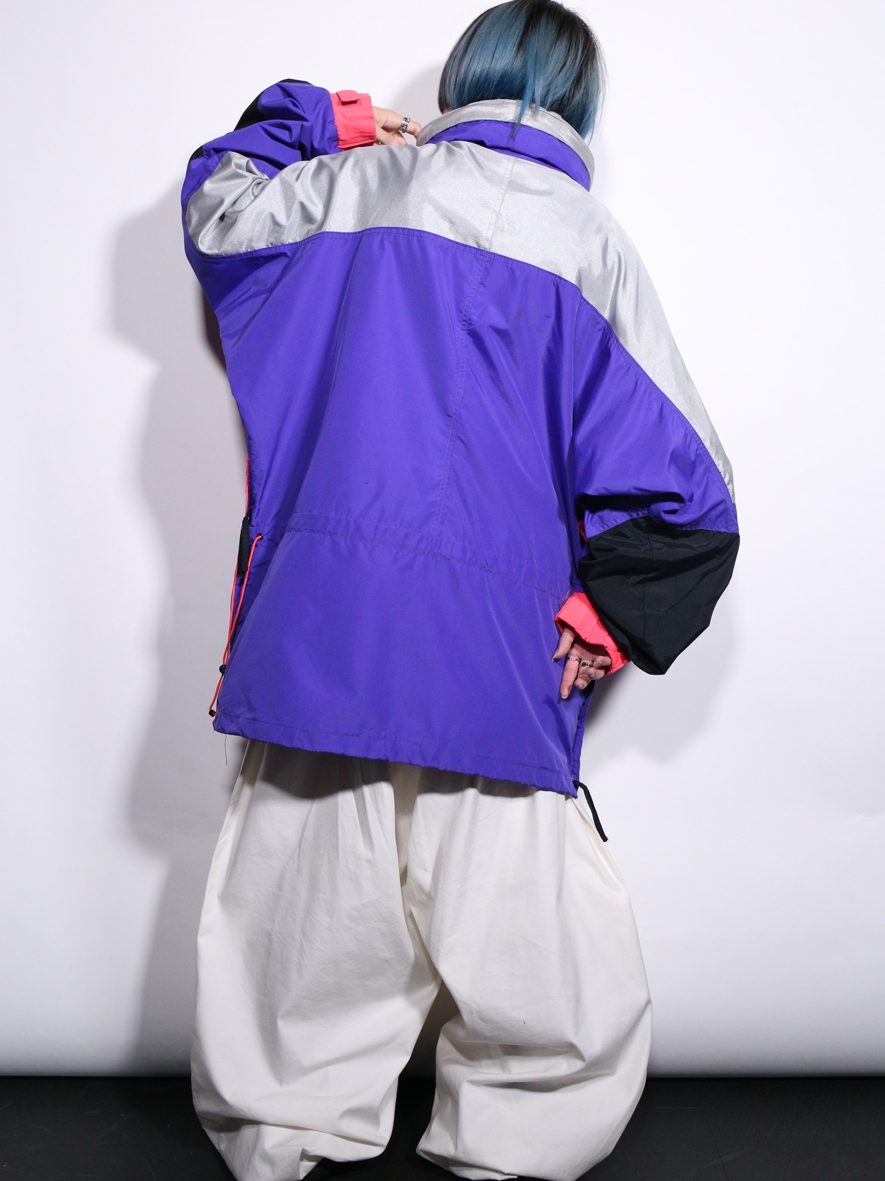 "Colombia" psychedelic coloring anorak parka - 5