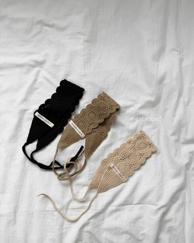 mien bloom B［取寄］crochet hairband 26autumn